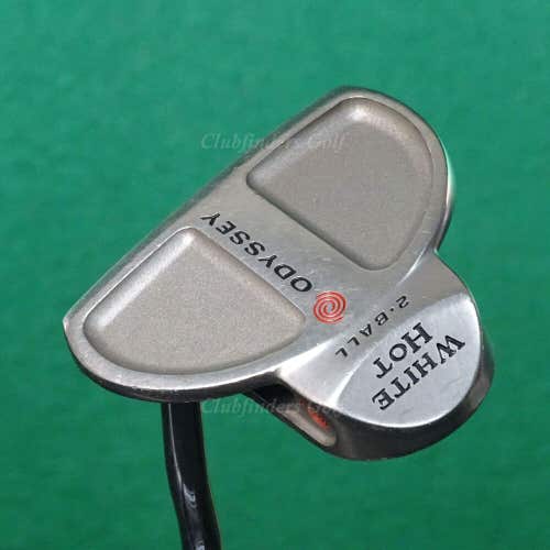 LH Odyssey White Hot 2-Ball 35" Double-Bend Mallet Putter Golf Club