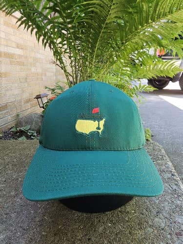 Vintage The Masters Golf Tournament Green Sports Hat Cap Vtg Strapback USA Made