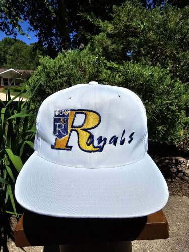 Vintage Kansas City Royals MLB Sports Hat Cap Vtg The Game White Snapback