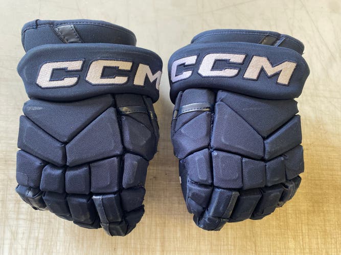 CCM HG12 Pro Stock 14” Hockey Gloves Navy Blue 4481