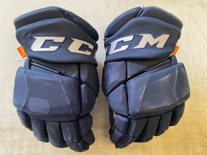 CCM JetSpeed FT1 Pro Stock Hockey Gloves 14" Navy Blue 4479