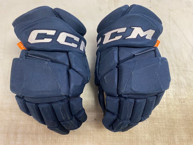 CCM JetSpeed FT1 Pro Stock Hockey Gloves 14" Navy Blue 4478