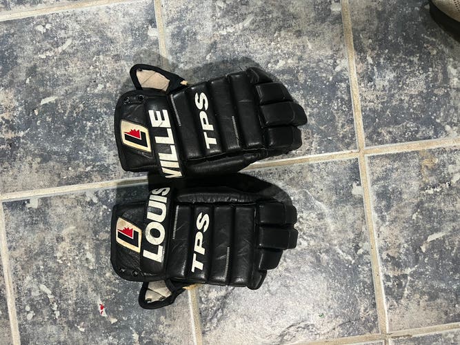 Retro Louisville hockey gloves