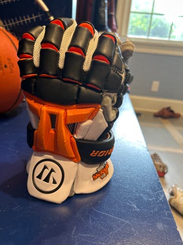 Used  Warrior Large Burn XP Lacrosse Gloves