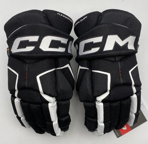 NEW CCM Tacks AS-V Gloves, Black/White, 15"
