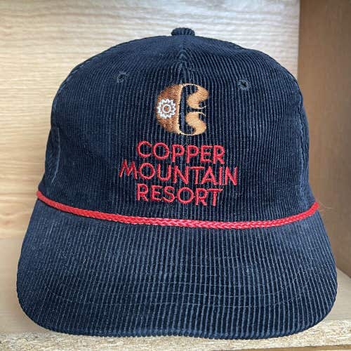 Vintage Copper Mountain Resort Colorado Hat Corduroy Snapback Embroidered Ski