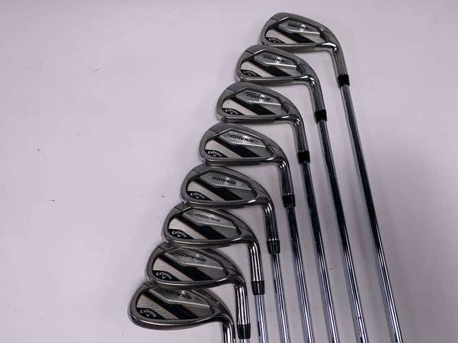 Callaway Mavrik Iron Set 4-PW+AW KBS Max 80g Regular Steel Mens RH +1/2"