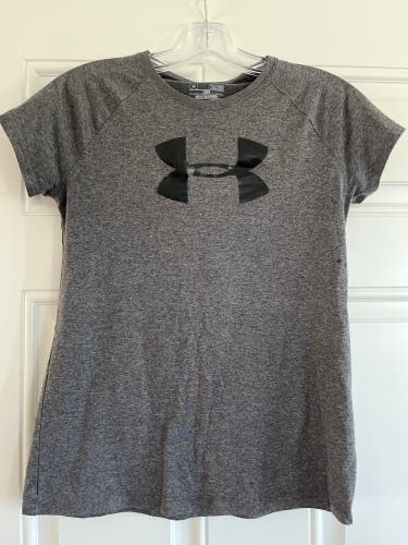 Girls Under Armour heatgear Loose Athletic Shirt, Size: YLG