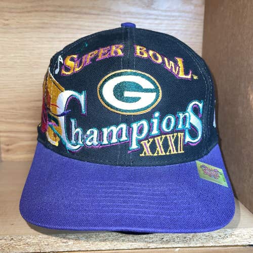 Vintage Green Bay Packers Super Bowl XXXI Champions Logo Athletic Hat Cap