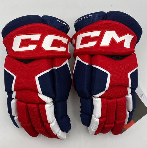 NEW CCM Tacks AS580 Gloves, Navy/Red, 14"