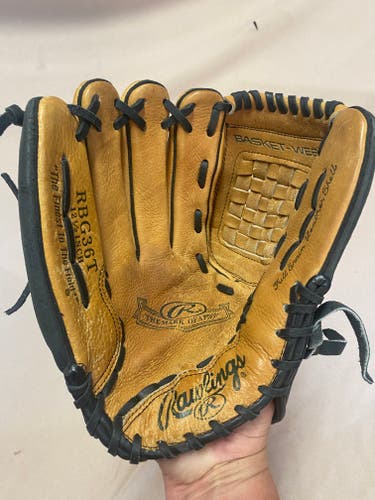 Used Right Hand Throw Rawlings Infield RBG36T Baseball Glove 12.5"