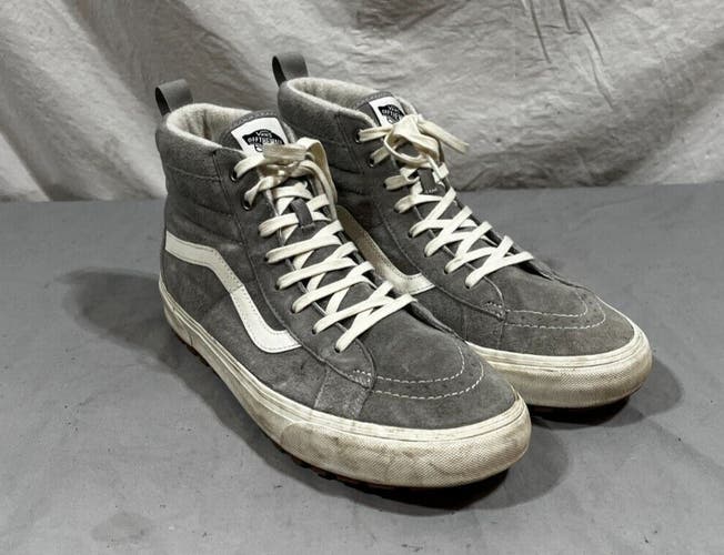 Vans SK8 Hi MTE Primaloft Insulated Gray Suede Leather Sneakers US 12 EU 46