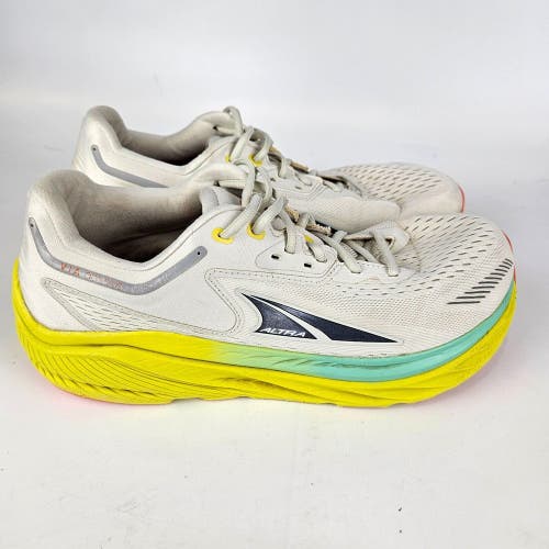 Altra Via Olympus Mens 11 Shoes Road Running Distance Max Cushion Yellow White