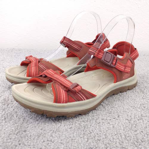 KEEN Terradora II Sandals Womens 9 Shoes Open Toe Strap Outdoor Hiking Red