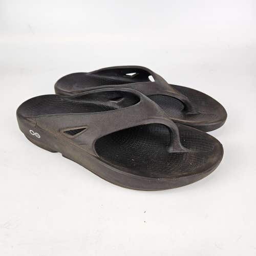 Oofos Womens Size 8 OOriginal Flip Flop Thong Comfort Recovery Sandal Black