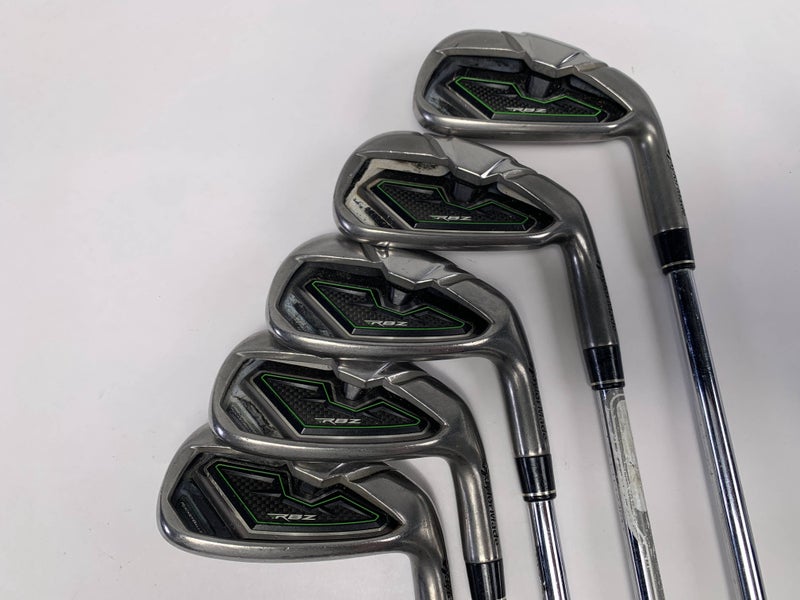 Taylormade RocketBallz Iron Set 6-PW KBS 90g Stiff Steel Mens RH