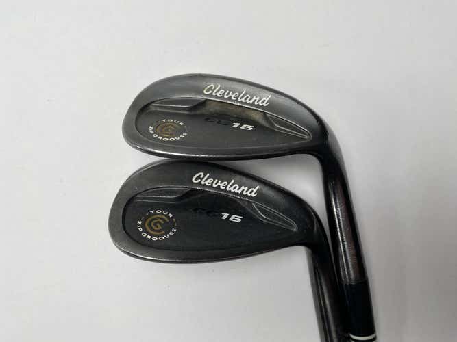 Cleveland CG16 Black Pearl Wedge Set 50* 10 | 56* 14 Traction Wedge Steel RH