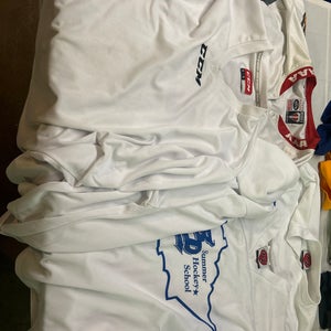 4-Used Hockey Jerseys -White