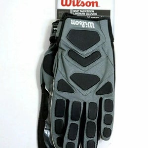 Lot of 4 NEW Wilson Football MVP Tacktech Lineman Gloves Adult 2XL WTF9340GY2X