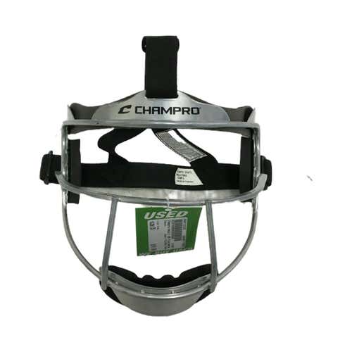 Used Champro Fielders Mask Silver Adult Osfm Baseball And Softball Helmets