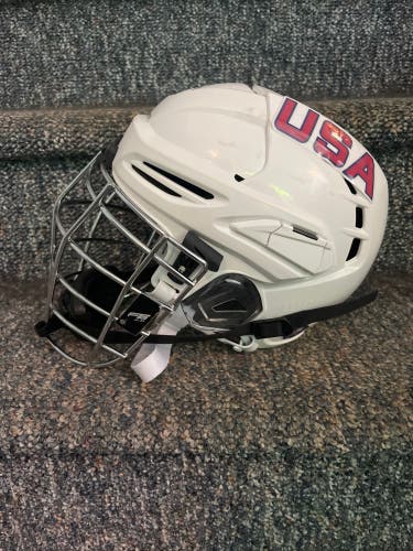 Team USA game Worn Box Helmet