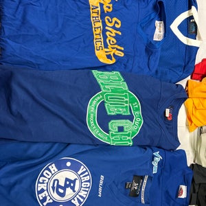 5-Used Hockey Jerseys -Blue Adult