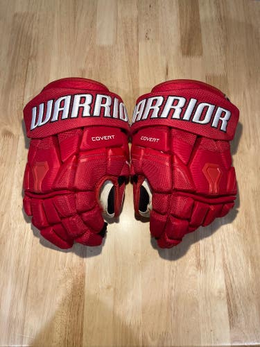 Used Red Senior Warrior Covert Pro Gloves 14"