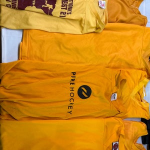 7-Used Hockey Jerseys -Yellow Adult