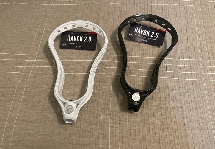 NEW 2 Maverik Havok 2.0 Lacrosse Heads Defense Black White