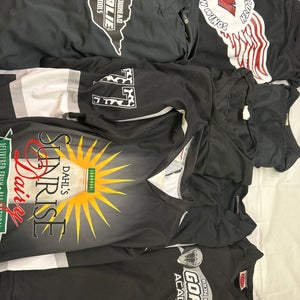 7-Used Hockey Jerseys -Black Adult