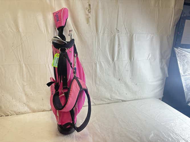 Used Lynx Jr Girls 4-piece Graphite Junior Golf Package Set Age 6-9