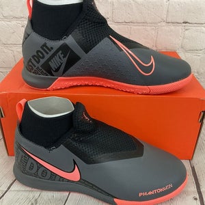Nike AO3290 080 JR Phantom VSN Academy DF IC Youth Soccer Shoes Grey Mango US 4Y