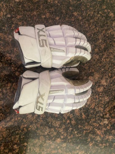 Used  STX Large Rzr Lacrosse Gloves