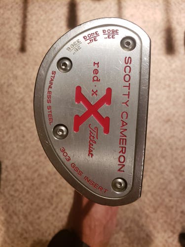 Used Men's Scotty Cameron Mallet Red x Right Handed Putter Uniflex 35"