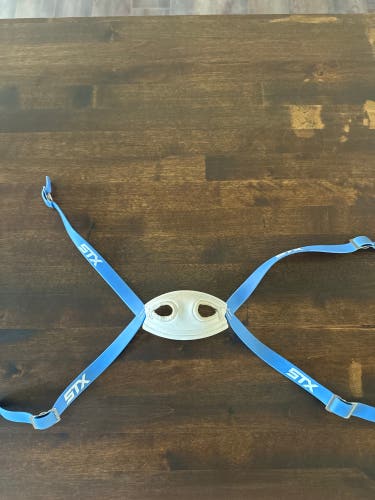 STX White/ Blue Chinstrap