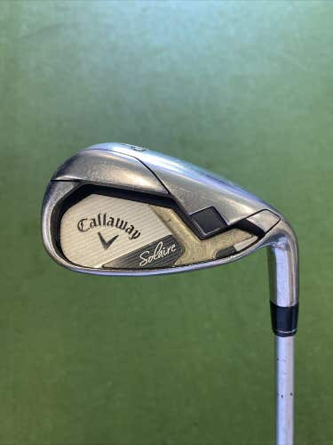 Used RH Callaway Solaire Pitching Wedge Callaway 50 Graphite Ladies Flex
