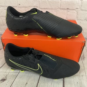 Nike Phantom Venom PRO FG Unisex Soccer Cleats Black Volt Yellow US 11 M, 12.5 W