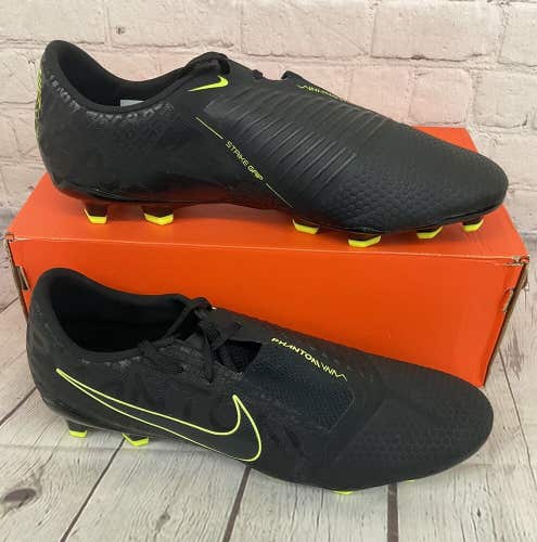 Nike Phantom Venom PRO FG Unisex Soccer Cleats Black Volt Yellow US 11 M, 12.5 W