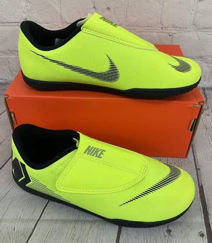 Nike AH7356 701 JR Vapor 12 Club PS V IC Kid's Soccer Shoes Yellow Black US 13C