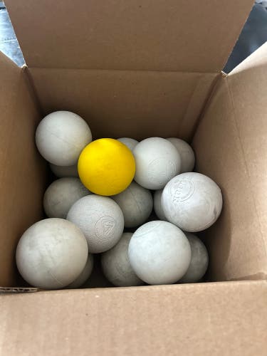 16 Game Used Lacrosse Balls