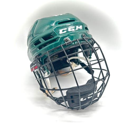 CCM Super Tacks X - Used NCAA Pro Stock Helmet (Green)