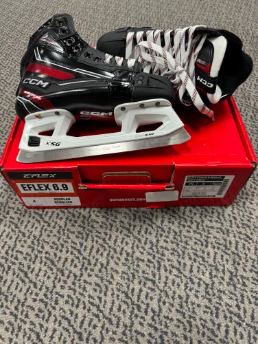 CCM EFLEX 6.9 size 4 Regular width goal skates