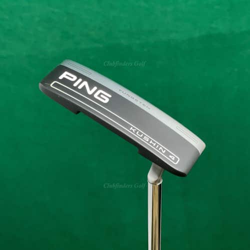 Ping 2023 Kushin 4 Black Dot 35" Flow-Neck Blade Putter Golf Club W/ HC