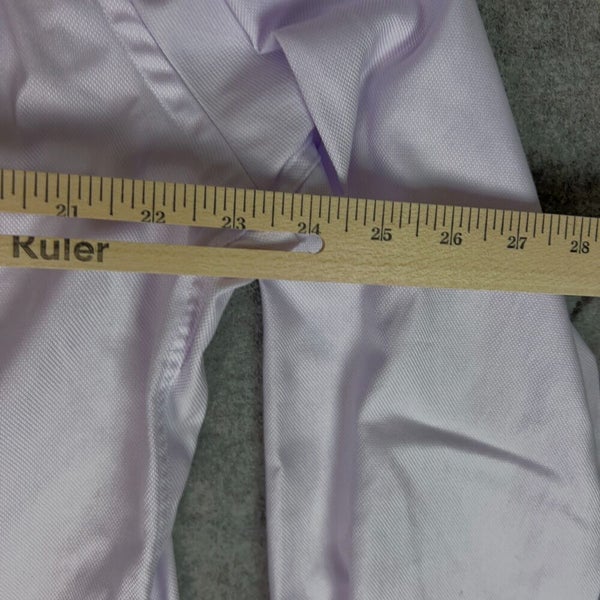 Suit Supply Mens Shirt 46 Purple Button Dress Formal Solid Traveller Formal Top