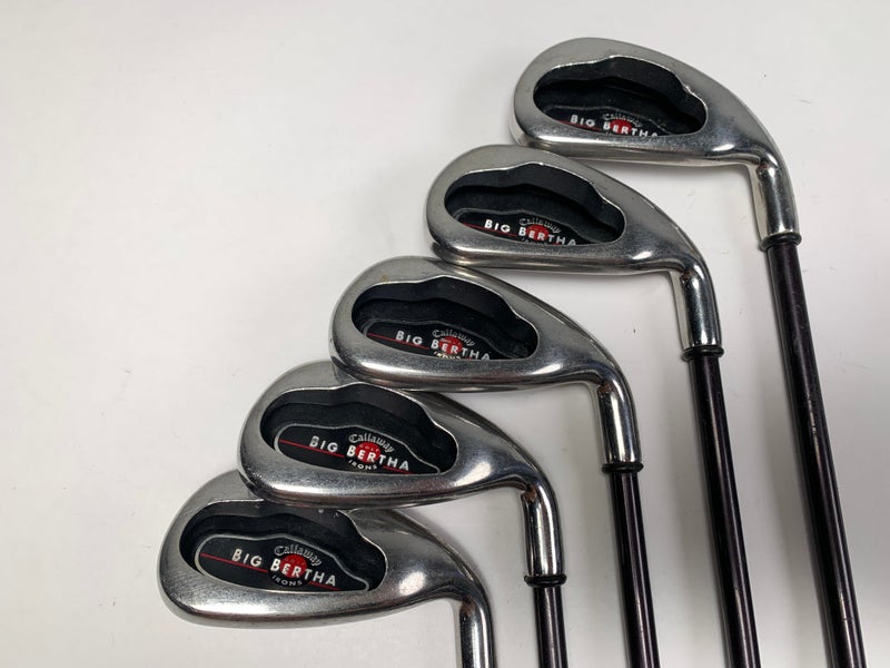 Callaway 2004 Big Bertha Iron Set 5-PW (No 6) Big Bertha Gems 65i Ladies RH