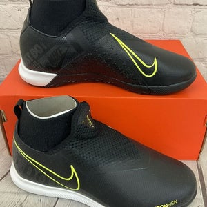 Nike AO3290 007 JR Phantom VSN Academy DF IC Youth Soccer Shoes Black Volt US 2Y