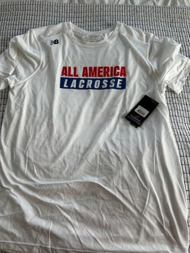 New Balance All America lacrosse dri fit shooter shirt mens NEW