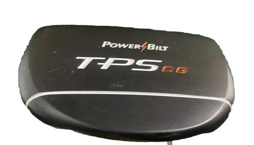 PowerBilt TPS CG Black Mallet Putter Steel Shaft 35" Nice Factory Grip RH BEAUTY