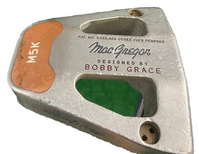 Bobby Grace MacGregor M5K VFoil Center Shaft Mallet Putter Steel 34" New Grip RH