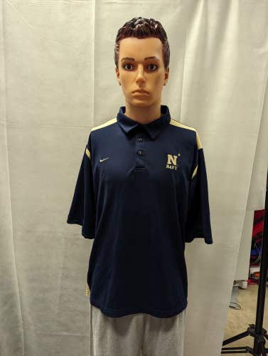 Retro Naval Academy Nike Polo L NCAA